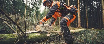 STIHL presenterar ny kollektion av skyddskläder och motorsågskängor.
