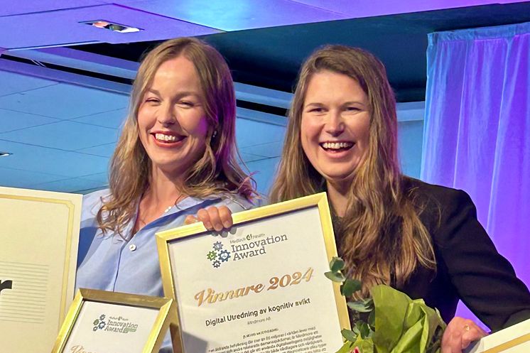 Årets Medtech4Health Innovation Award går till Mindmore och Patientens pris går till Ella.