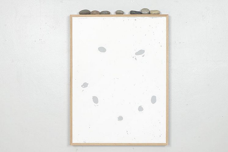 Johan Söderström, Pareidolia, Spackel på ekpanel, 2021