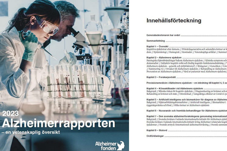 Alzheimerrapporten från Alzheimerfonden 2023.