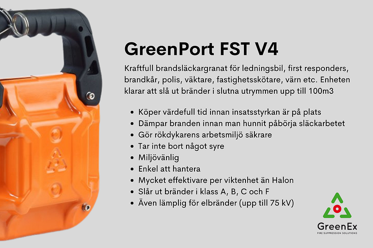 GreenPort FST V4 - Vattentät och okänslig för fukt