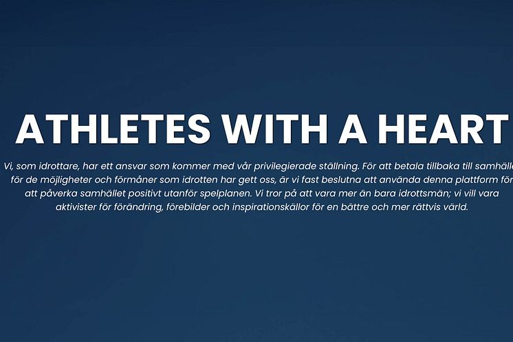 Den professionella fotbollsspelaren Isak Hien lanserar "Athletes with a heart" (AWH), en opinionsplattform för att göra en positiv skillnad i samhället.