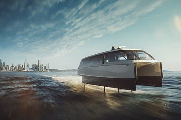 The Candela P-12 Shuttle electric ferry will cut travel times from 55 to 25 minutes between Stockholm city and the Ekerö suburb.