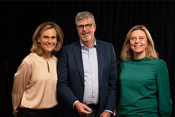 Helena Lindfors, Integrationsansvarig, Magnus Högvall, vd och Sofia Bley Claesson Head of HR. 