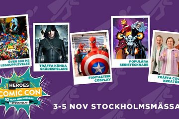 Comic Con Stockholm firar 10 år