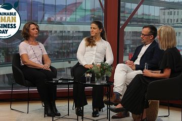 Från historiens allra första Sustainable Human Business Day i september 2023: Ulrika Andersson, Anneli Viklund, Fredrik Lindencrona och Anna Ahrenfelt.