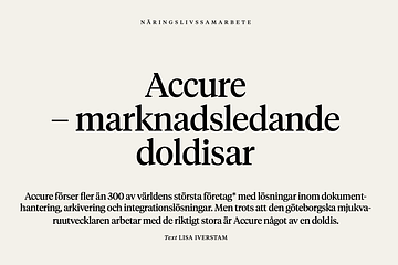 Accure har inlett samarbete med GöteborgsOperan