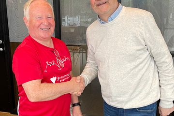 Daglig leder i Rådgivende biologer Geir Helge Johnsen(t.v) og CEO i Åkerblå Group Roger Sørensen