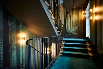 Trapphus på Spedition Hotel i Thun, Schweiz, designat av Stylt Trampoli.
