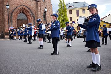 Kampen Skole Musikkorps. Foto: Leidolv Magelssen