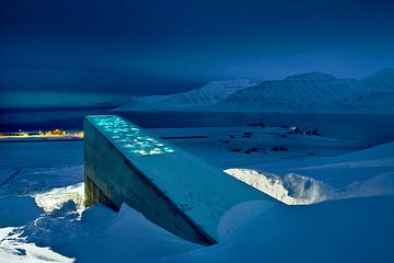Das Svalbard Global Seedvault ist der weltgrößte Saatguttresor der Welt. In dieser Arche Noah lagern große Mengen unterschiedlicher Samen   
