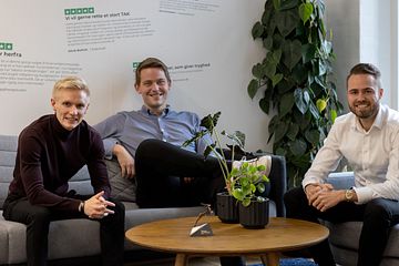 Anders Linddahl, Simon Børsting og Samuel Glaes, partnere hos Aveo A/S