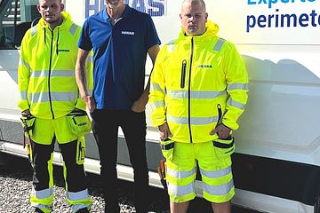 Heras medarbetare i Borlänge. Från vänster: Anders Pettersson, Niklas Grimstedt och Andreas Jonsson.