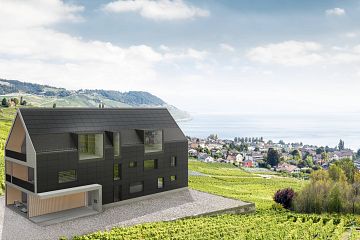 Swisspearl lanserar Sunskin: Estetiska solcellsmoduler för tak och fasad