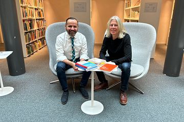 Montathar Faraon, biträdande professor i informatik, och Kari Rönkkö, professor i informatik.