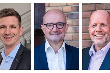 Jens Viefhues (l.) wird im November neuer technischer Geschäftsführer der Westfalen Weser Netz, Andreas Speith wechselt dann in die Holding. Stefan Freitag (r.) wurde als Geschäftsführer der Energieservice Westfalen Weser bestätigt.