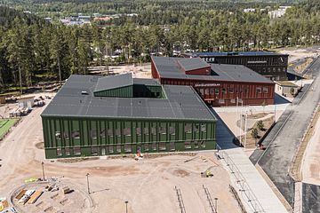 Den nybyggda F-6-skolan i Granelundsområdet rymmer även en fullstor idrottshall.