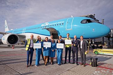 I går fejre﻿﻿﻿de vi sammen med Københavns Lufthavn, passagerer, partnere og besætning den allerførste flyvning fra København med vores splinternye A321neo, som reducerer CO2 udslip med 21%.