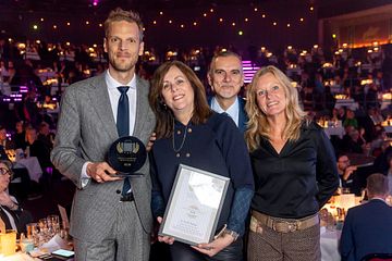 Tom Verbugt, Anette Macallan, Christian Dottorini og Kirsten Kromann Larsen fra  Air France og KLM. Photo: Michael Stub
