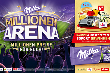 Milka ermöglicht 50 Millionen Gewinne und einmalige „Money can’t buy“-Erlebnisse – im Zuge der Partnerschaft mit der Bundesliga, Borussia Dortmund und FC Bayern München