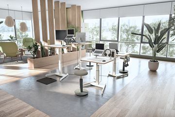 Leitz kompakta ergonomiska arbetsstationer för hemmet och kontoret