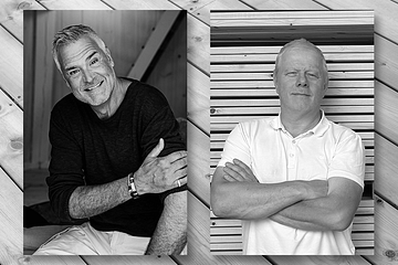 Ernst Kirchsteiger och CALVEAs grundare Ronny Svanströmer