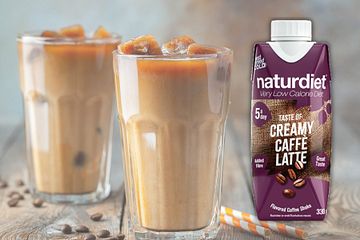 Naturdiet Creamy Caffe Latte on herkullinen uusi valmisjuoma laihdutukseen ja painonhallintaan