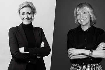 Louise Barnekow, CEO Mynewsdesk och Camilla Wallander, CEO Berghs School of Communication