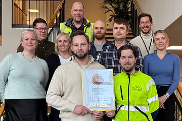 Delar av den stolta projektgruppen bakom det prisade projektet Haga Norra, Kv 4 & 5 Garage som genomförts av Fabege och Zengun.