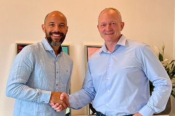 Intelliplans vd Martin Weibull och Niels Wedenborg, vd för Emini A/S