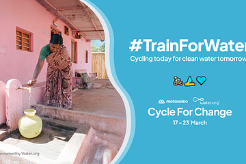 Every Pedal Counts: Cycle for Clean Water with #TrainForWater! - Motosumo's 9th Cycle For Change initiative.