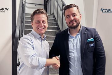 Niklas Wilson Assa Abloy och Kushtrim Bytyci Copiax