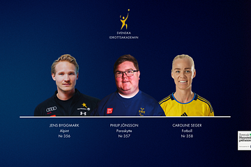 Jens Byggmark, Philip Jönsson och Caroline Seger har valts in i Svenska Idrottsakademin.
