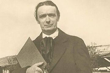 Rudolf Steiner, Dornach 1914 (Foto: Magdalene Becker Breslau, Quelle: Rudolf-Steiner-Archiv, Dornach, Schweiz)