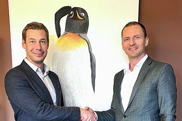 Från vänster på bilden: Emil Löveryd och Stian Hansen.