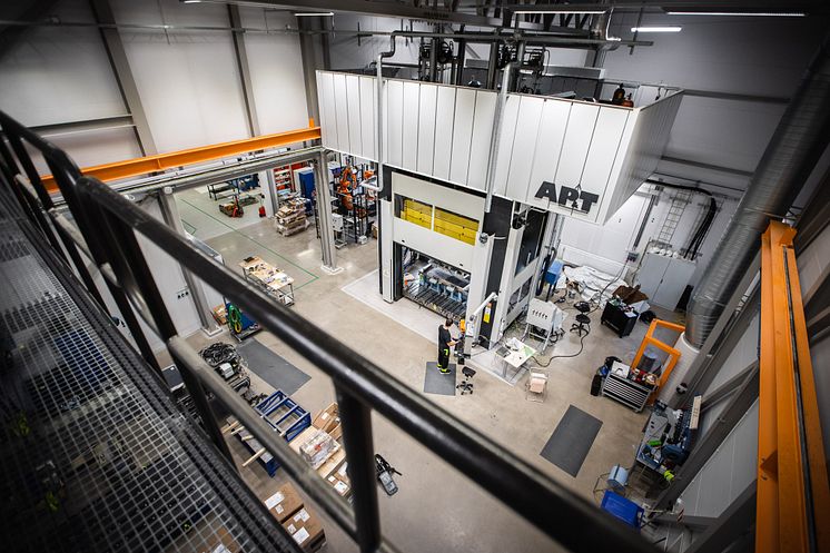 Sveriges första testbädd för hållbar komposittillverkning finns i Piteå hos RISE. Fotograf: Anders Westergren 