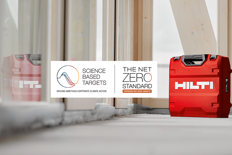 Science Based Tartets Initiative (SBTi) on validoinut Hilti-konsernin päästövähennystavoitteet. 