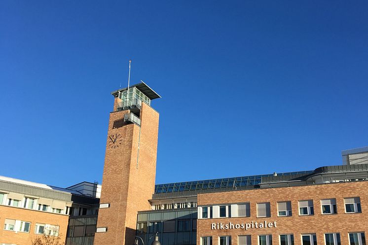 Fasade, OUS Rikshospitalet i Oslo. Dette er Norges eneste transplantasjonssenter. Her sitter også transplantasjonskoordinatorene.