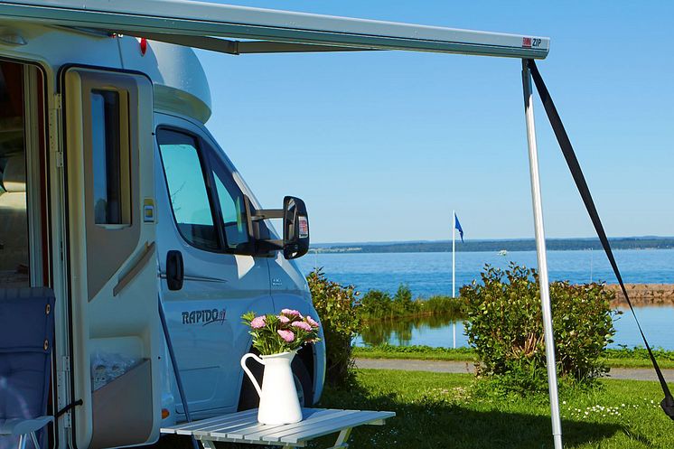 Antalet gästnätter på Sveriges campingplatser ökade till 16,7 miljoner under 2024.  Foto: Anna Hult (bild fri att använda)