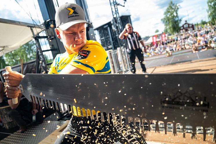 Ferry Svan och det svenska landslaget är redo för en ny säsong av TIMBERSPORTS®.