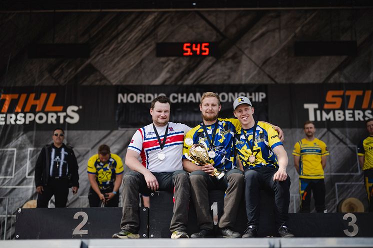 Kolme uutta mestaria kruunattiin jännittävässä Pohjoismaisessa TIMBERSPORTS®-huipentumassa