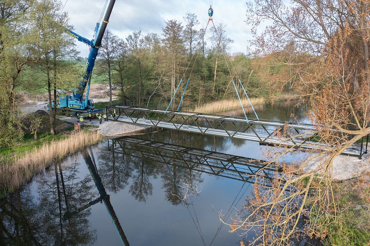 Kävlingeån vid kraftvärmeverket i Örtofta.