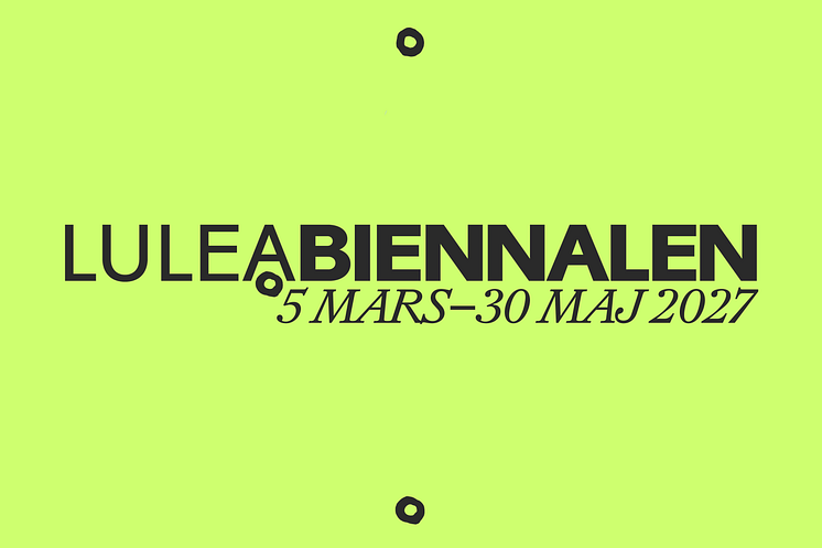 Grafik för Luleåbiennalen 2027.