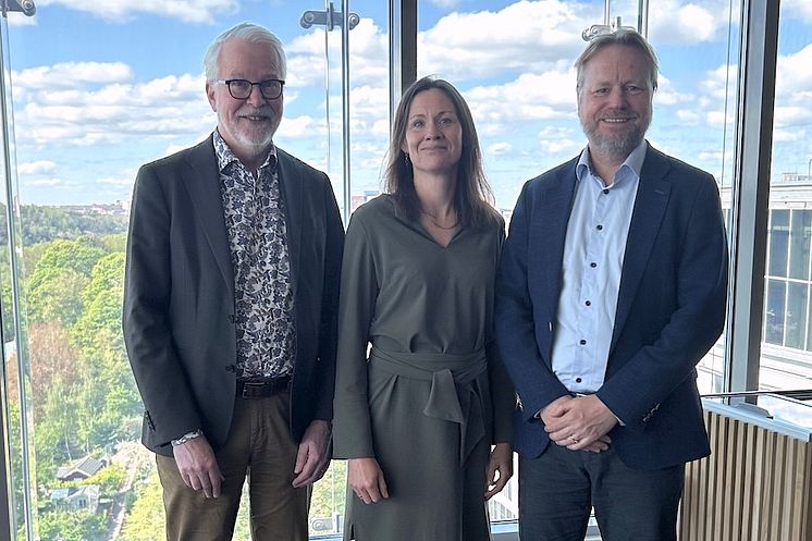 Från vänster: Jonas Jonsson, Gunilla Brogren och Morten Alstad.