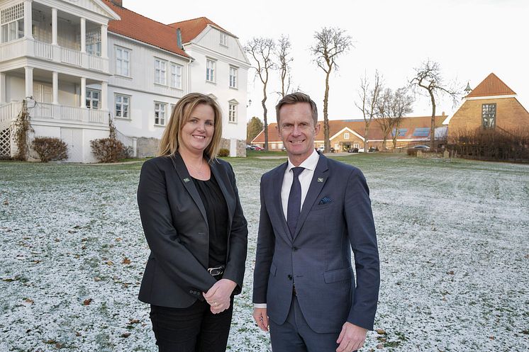 Driftsleder Anja Beisland & Administrerende direktør Stephen Meinich-Bache 