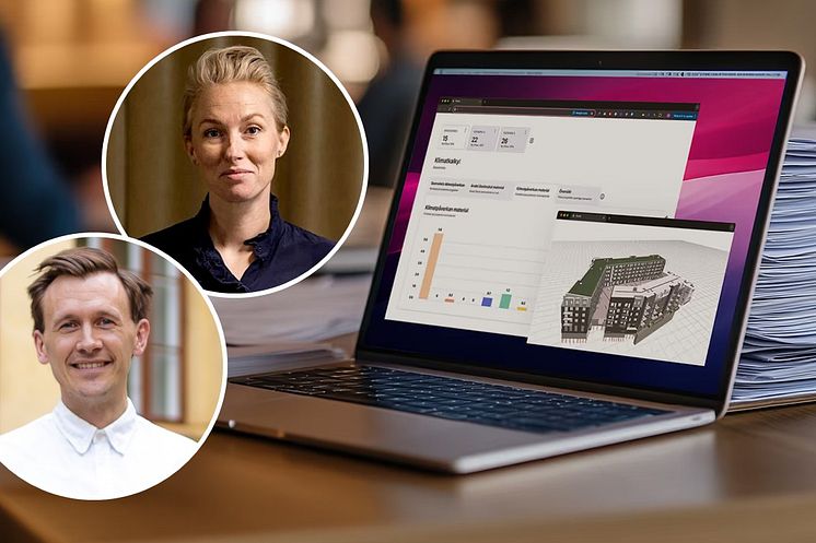 Pelle Tunell, vd, Plant och Hanna Bodbacka, hållbarhetschef, Besqab
