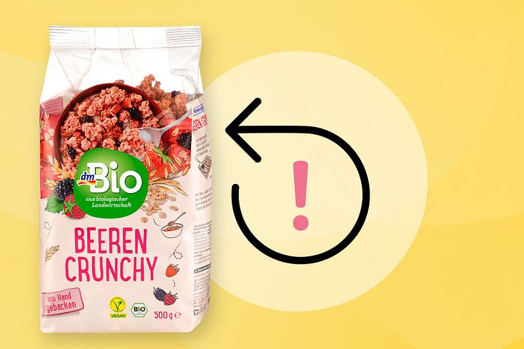 Produktrückruf: dm-drogerie markt ruft vorsorglich den Artikel „dmBio Beeren Crunchy" zurück