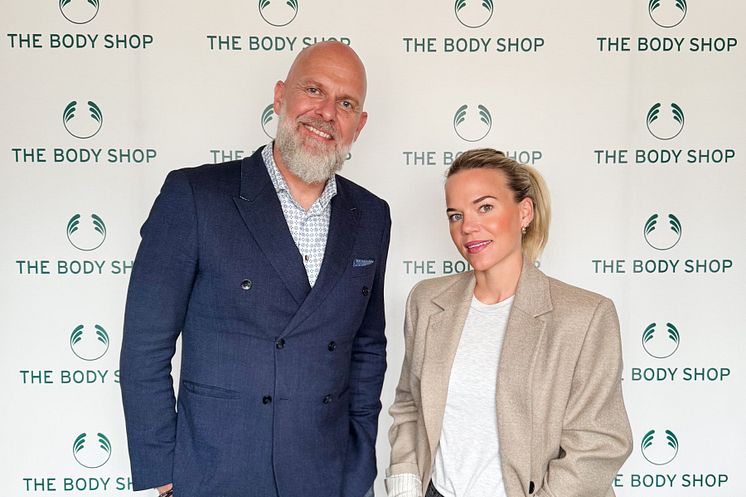 Mark Hermann, CEO, og Mille Christensen, General Manager Norge – sammen leder de The Body Shop ind i en ny æra med skandinavisk samarbejde.
