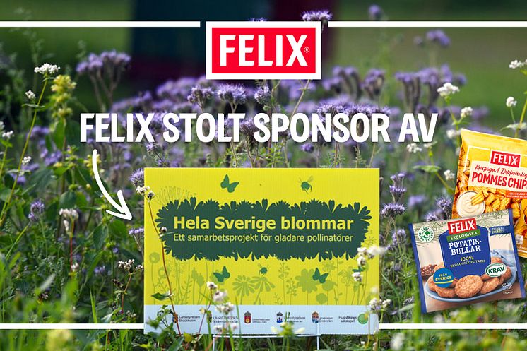 FELIX stolt sponsor av Hela Sverige blommar.