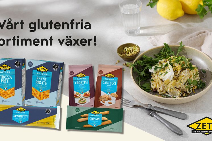 Zetas glutenfria sortiment växer!